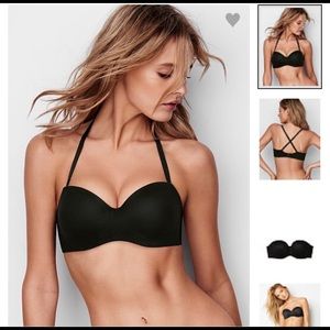 Victoria’s Secret black strapless bra